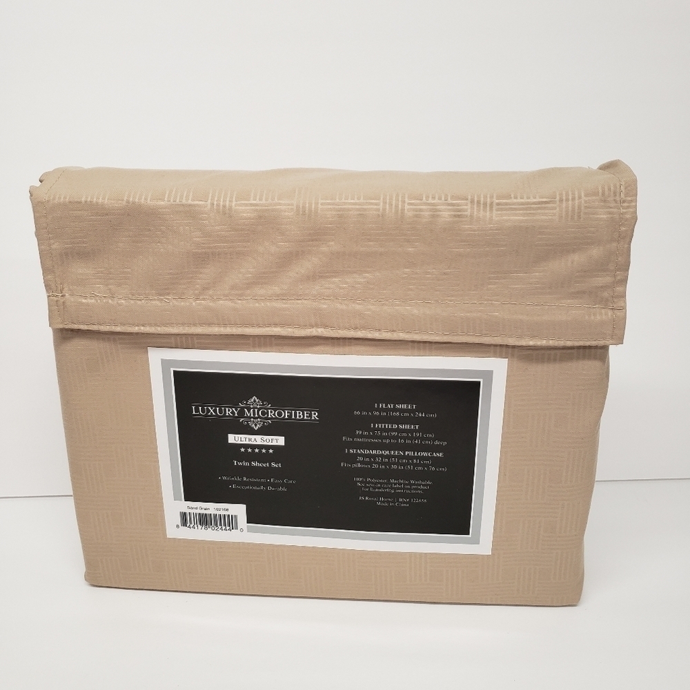 Luxury Microfiber Ultra Soft Twin Sheet Set - Picture 2 of 3